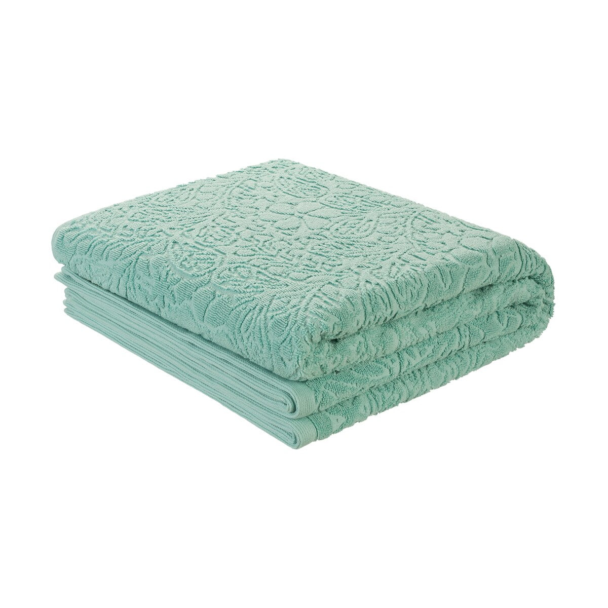 Jessica Simpson Rodeo Daisy Collection Patterned Bath Towels, Set of 4 - 28" x 52"