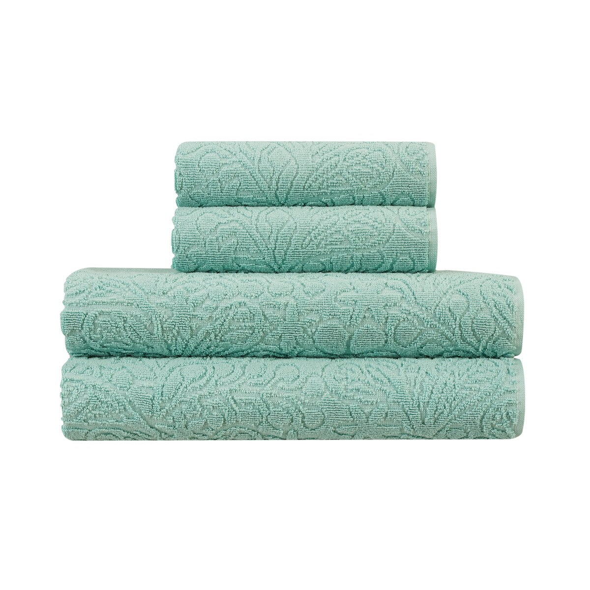Jessica Simpson Rodeo Daisy Collection Patterned Bath Towels, Set of 4 - 28" x 52"