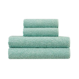Jessica Simpson Rodeo Daisy Collection Patterned Bath Towels, Set of 4 - 28" x 52"