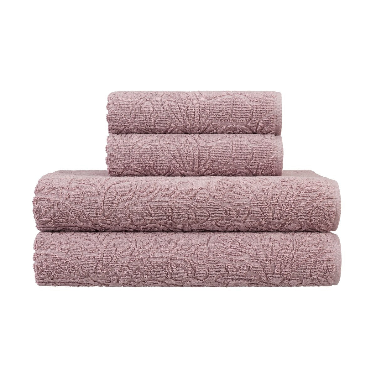 Jessica Simpson Rodeo Daisy Collection Patterned Bath Towels, Set of 4 - 28" x 52"