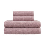 Jessica Simpson Rodeo Daisy Collection Patterned Bath Towels, Set of 4 - 28" x 52"