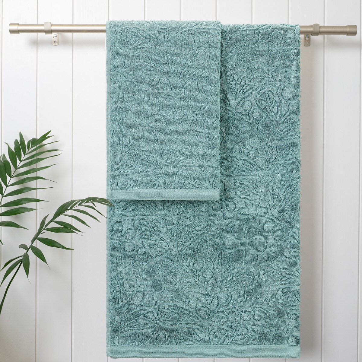 Jessica Simpson Rodeo Daisy Collection Patterned Bath Towels, Set of 4 - 28" x 52"