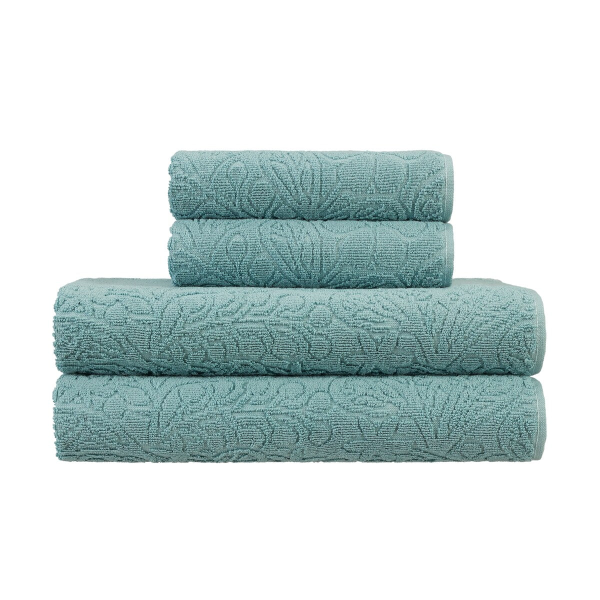 Jessica Simpson Rodeo Daisy Collection Patterned Bath Towels, Set of 4 - 28" x 52"
