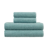 Jessica Simpson Rodeo Daisy Collection Patterned Bath Towels, Set of 4 - 28" x 52"