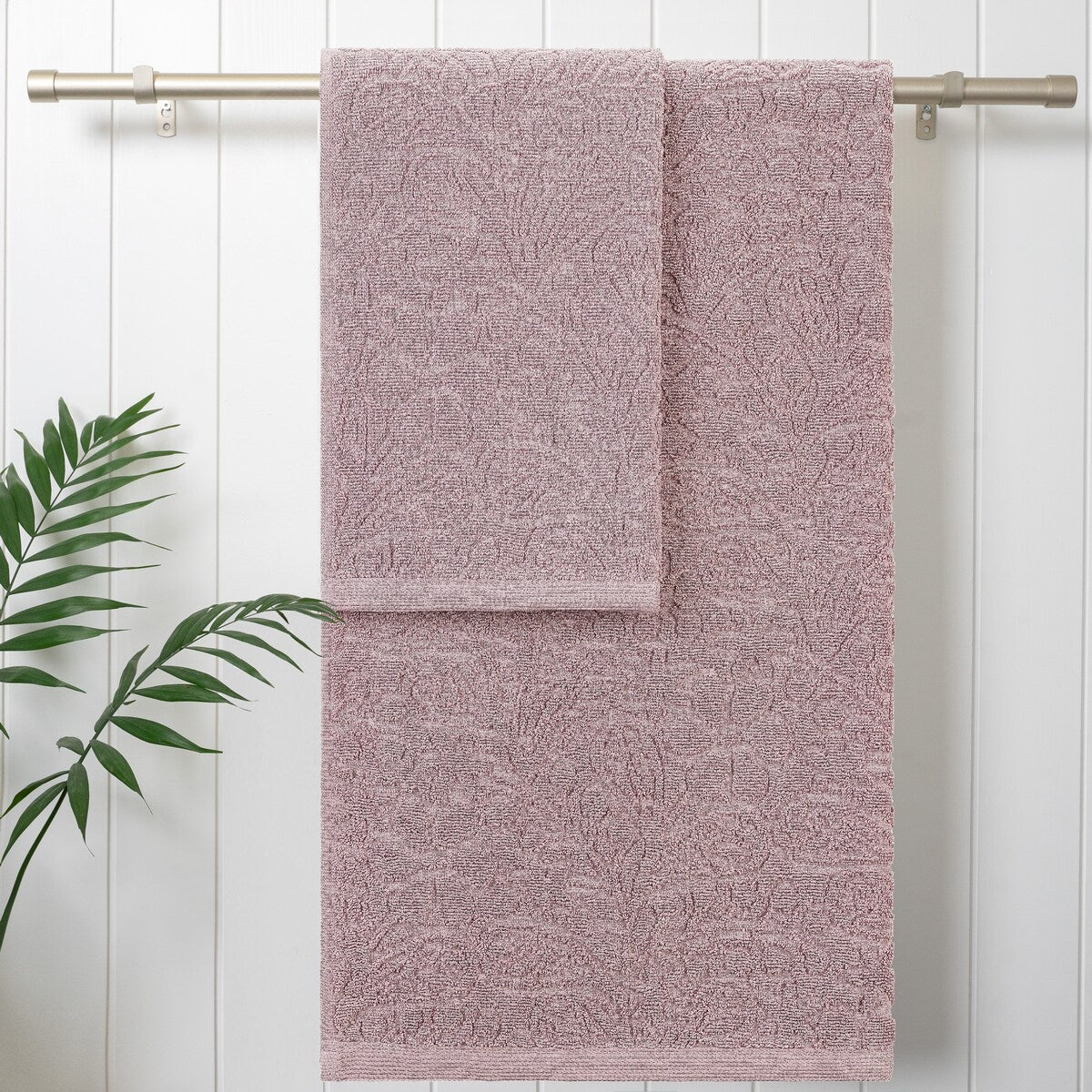 Jessica Simpson Rodeo Daisy Collection Patterned Bath Towels, Set of 4 - 28" x 52"