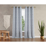 Jessica Simpson Tallulah Textured Blackout Grommet Window Curtain Panel Pair with Tiebacks