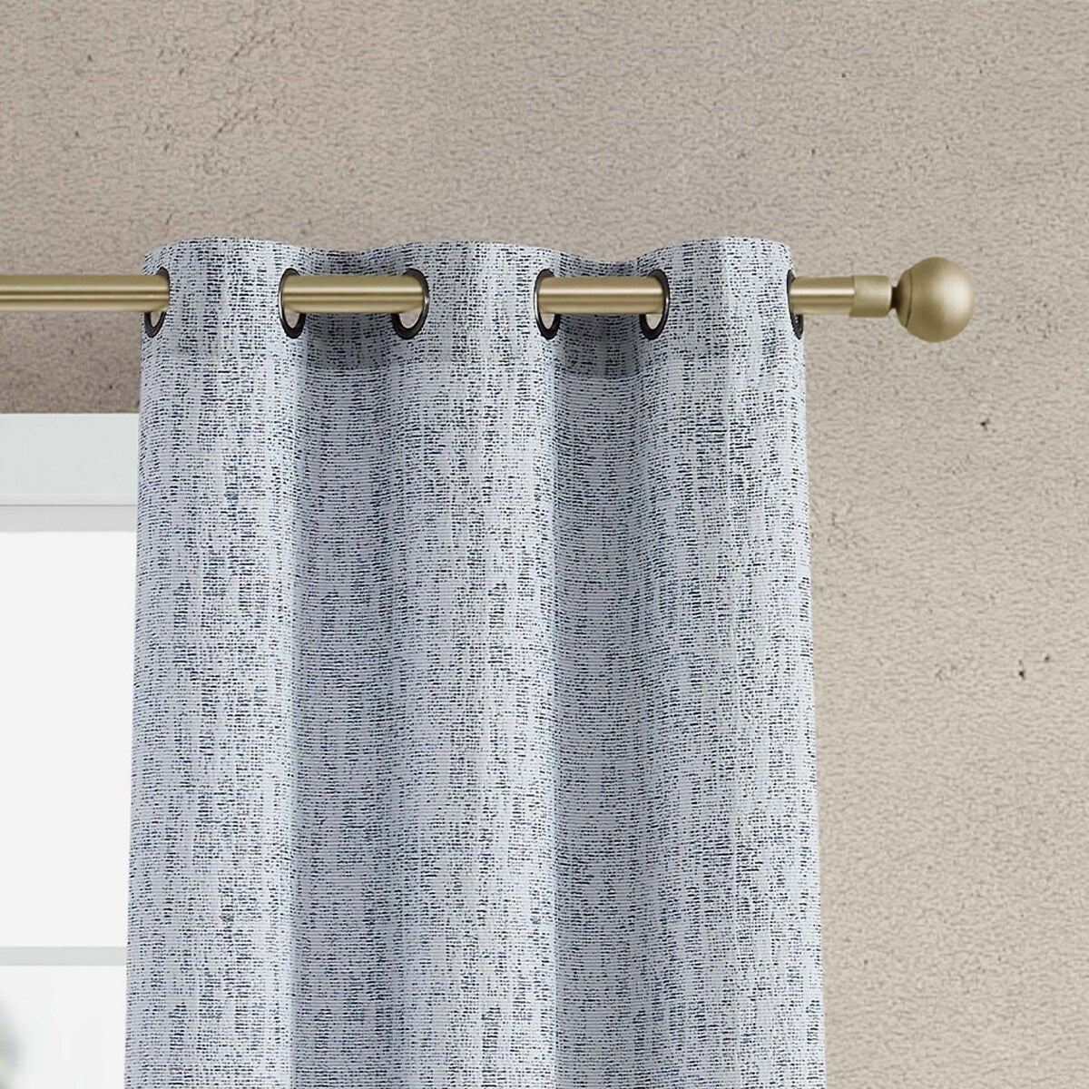 Jessica Simpson Tallulah Textured Blackout Grommet Window Curtain Panel Pair with Tiebacks