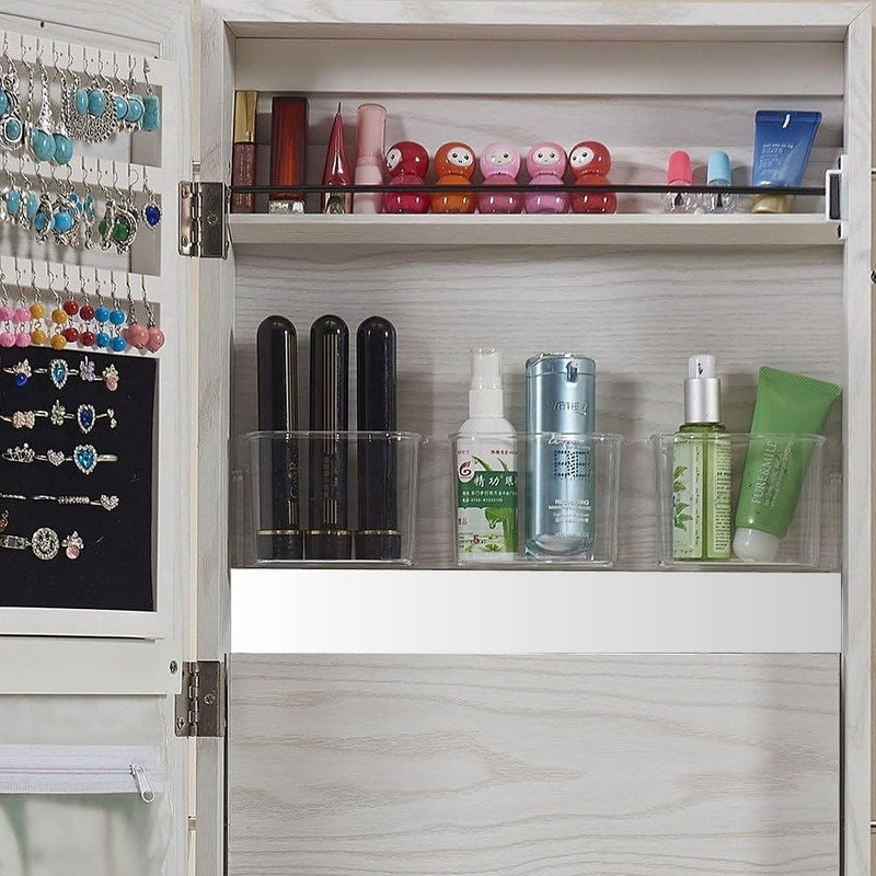 Jewelry Mirror Armoire Wall Mount Over The Door