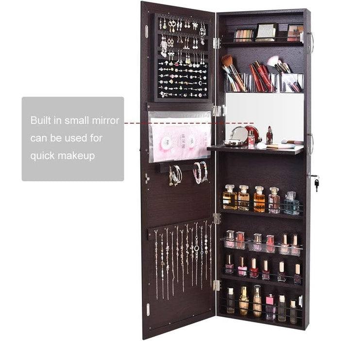 Jewelry Mirror Armoire Wall Mount Over The Door