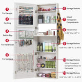 Jewelry Mirror Armoire Wall Mount Over The Door