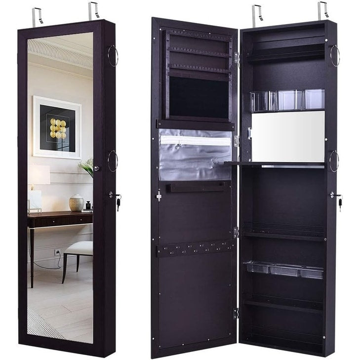 Jewelry Mirror Armoire Wall Mount Over The Door