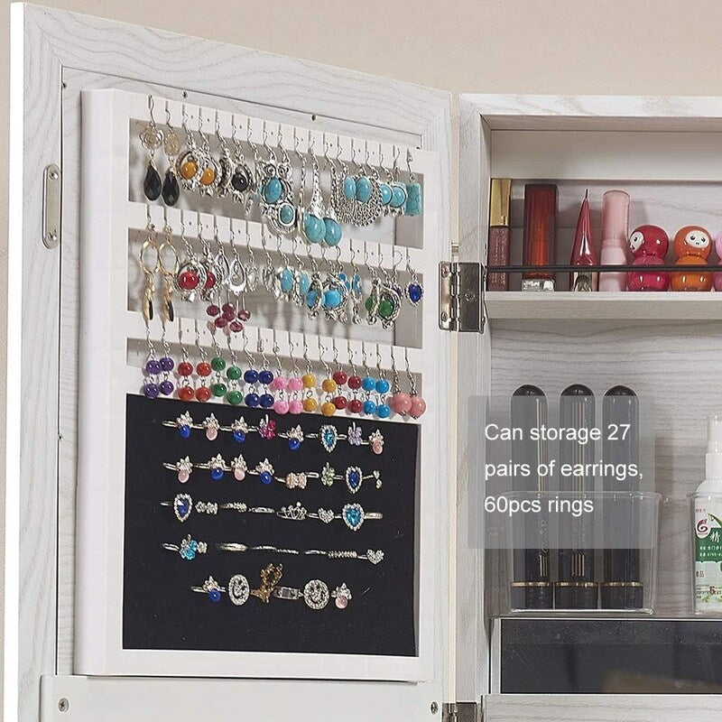 Jewelry Mirror Armoire Wall Mount Over The Door