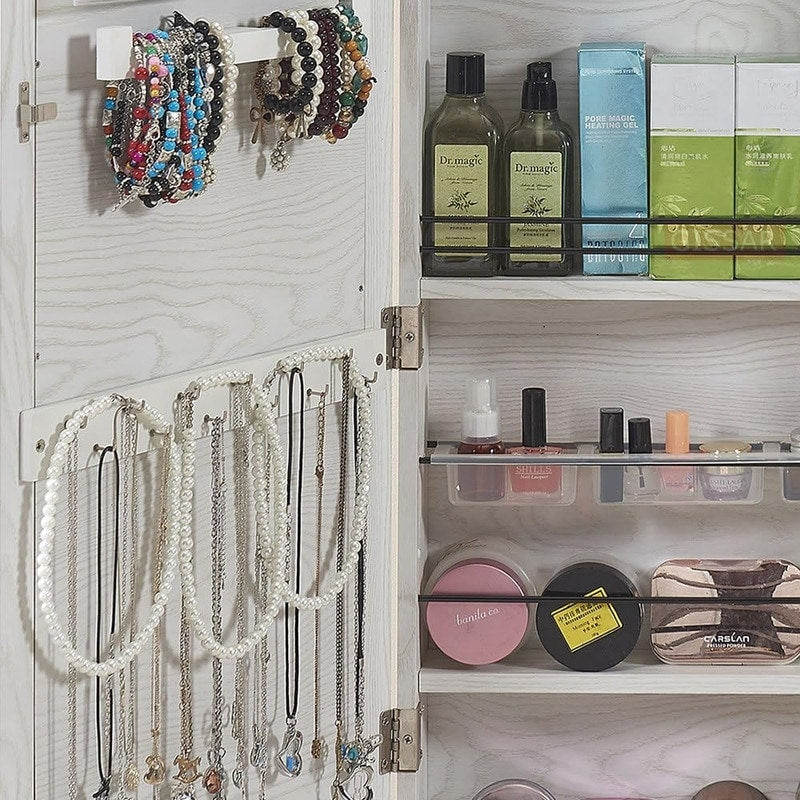 Jewelry Mirror Armoire Wall Mount Over The Door