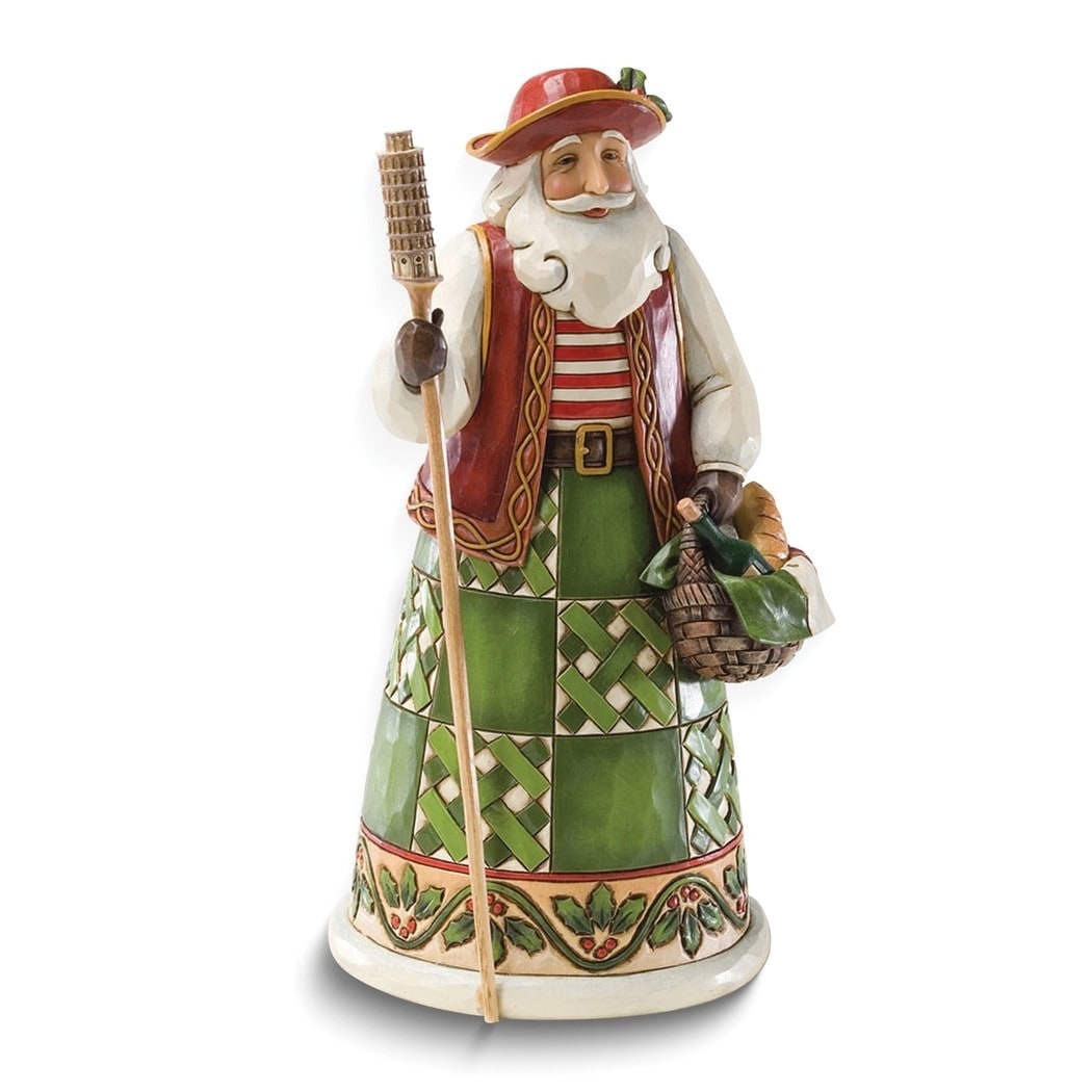 Curata Greetings From Babbo Natale Italian Santa Figurine