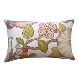 Jiti Orange Nature Tropical Handmade Sunbrella Pillow - 12 x 20