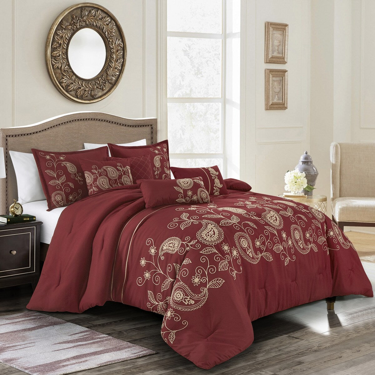 Jlva Luxury 7 Piece Comforter set