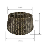 JoJo Fletcher Natural Woven Christmas Tree Collar - 20" x 15" x 10"