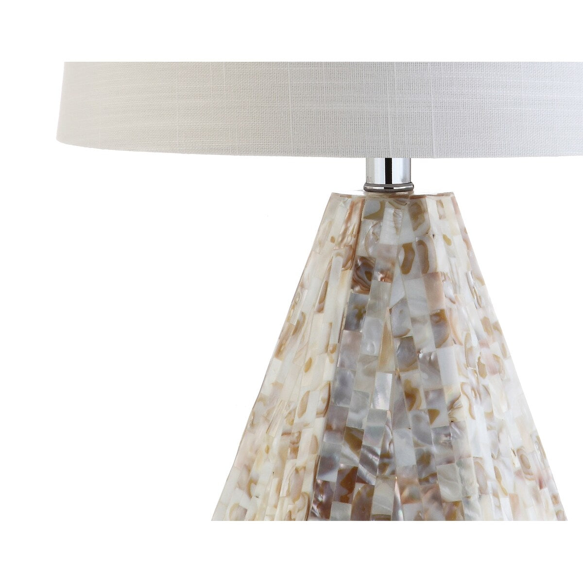 Jocelyn 21" Seashell LED Table Lamp, Natural Ivory (Set of 2) by JONATHAN Y