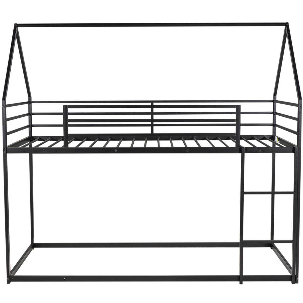 Jodi Twin over Twin House Bunk Bed with Built-in Ladder