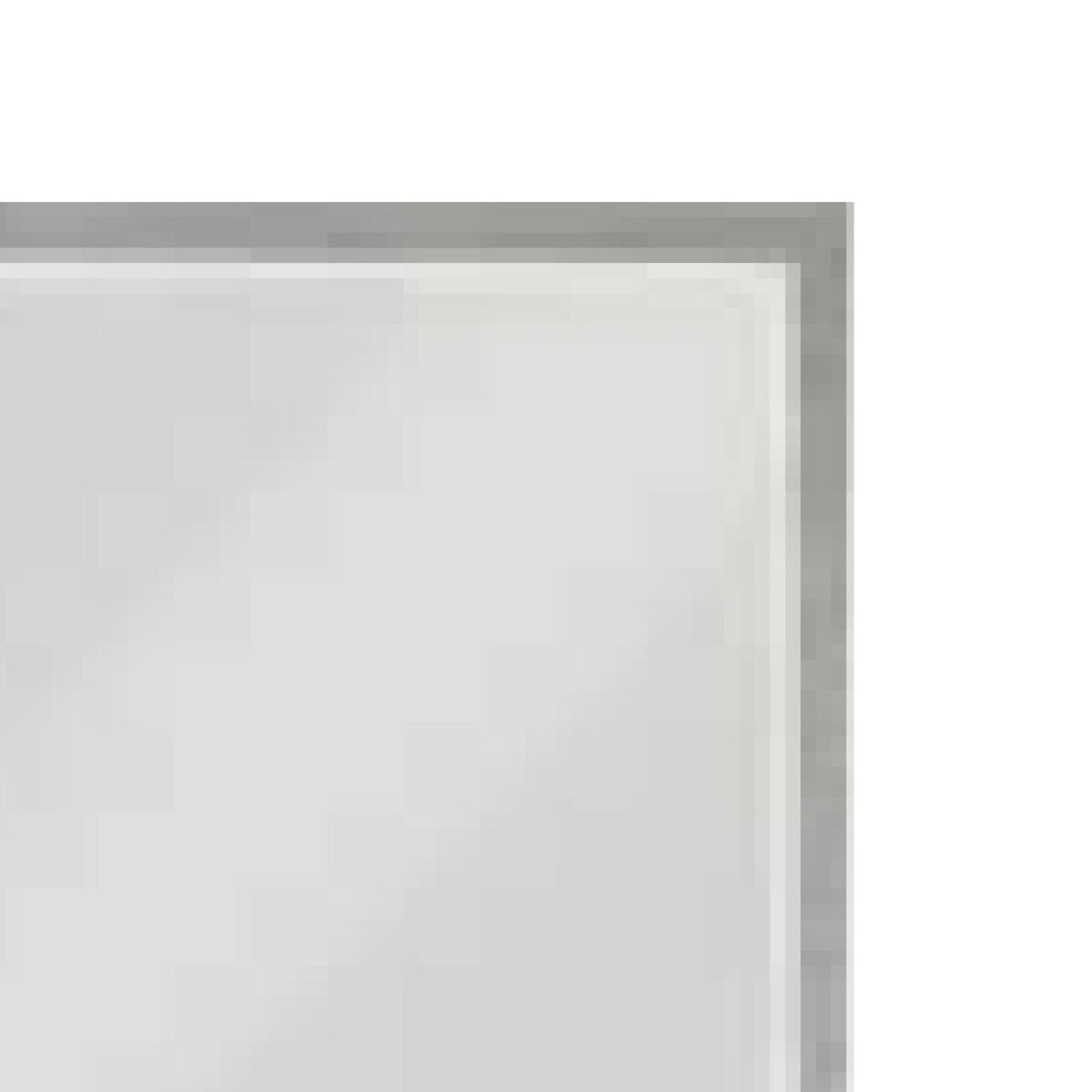Jody 38 Inch Wall Mirror, Rectangular Wood Frame, Gray - Grey