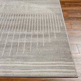 Livabliss Joel Mod Black/Ivory Ombre Geometric Striped Area Rug