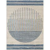Livabliss Joel Mod Black/Ivory Ombre Geometric Striped Area Rug