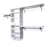 John Louis Home Solid Wood Walk-In Closet System with 1-Drawer White