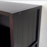 John Louis Home Solid Wood 4 Cube Storage Organizer Espresso