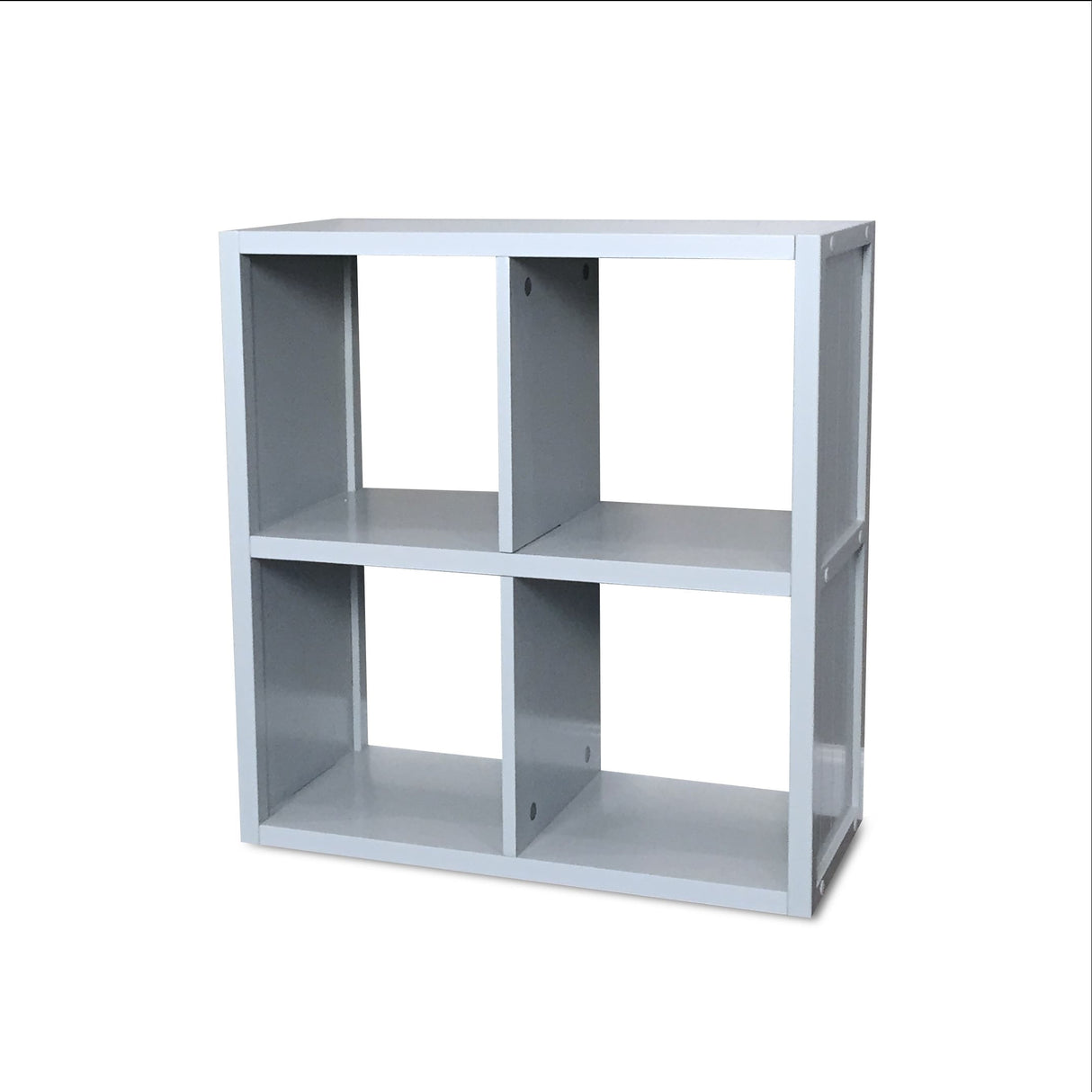 John Louis Home Solid Wood 4 Cube Storage Organizer Grey