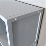 John Louis Home Solid Wood 9 Cube Storage Organizer Grey