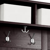 John Louis Home Solid Wood Hall Tree with Shoe Storage