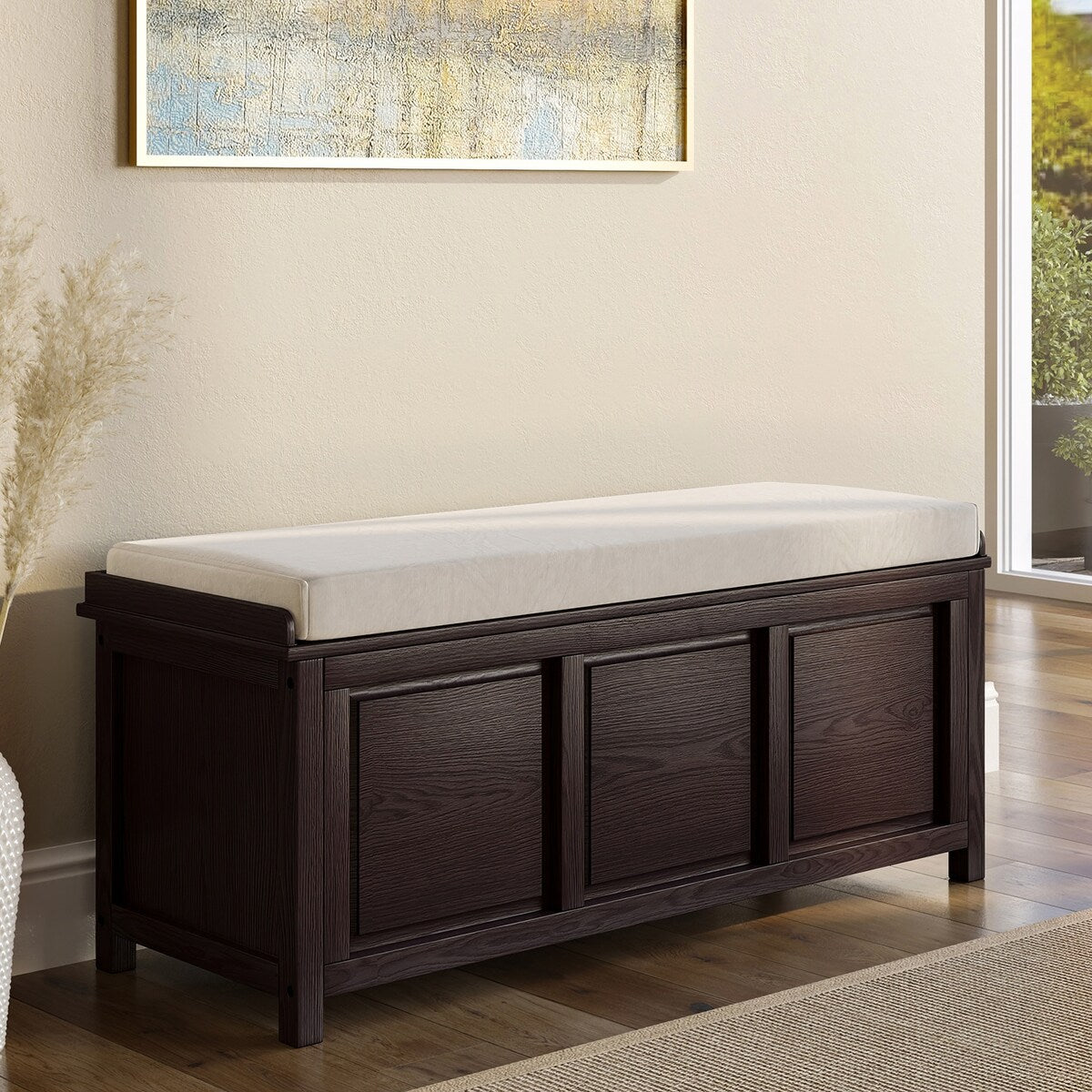 John Louis Home Solid Wood Open Top Storage Bench