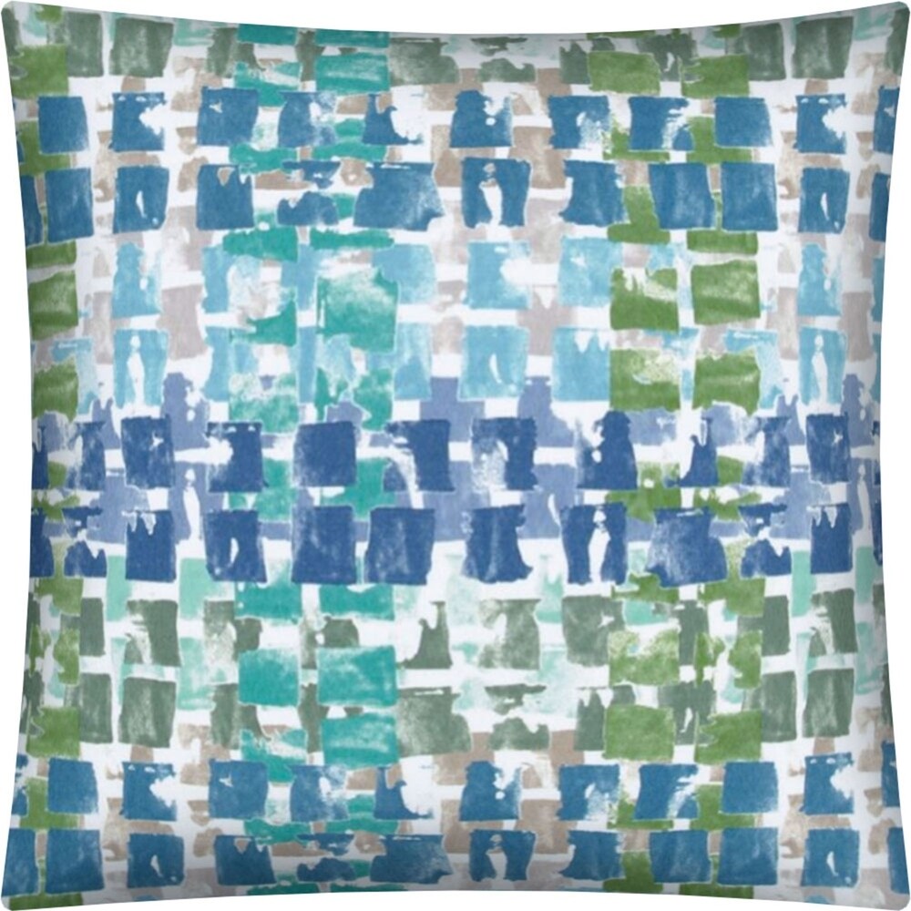 Pacifica Blue Indoor/Outdoor Zippered Pillow Cover by Havenside Home