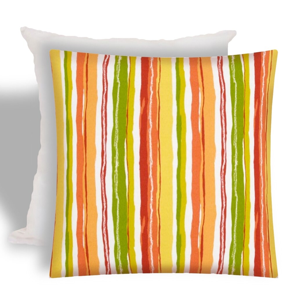 Joita WATERFALL Red Indoor/Outdoor - Zippered Pillow Cover with Insert