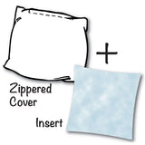 Joita WATERFALL Red Indoor/Outdoor - Zippered Pillow Cover with Insert