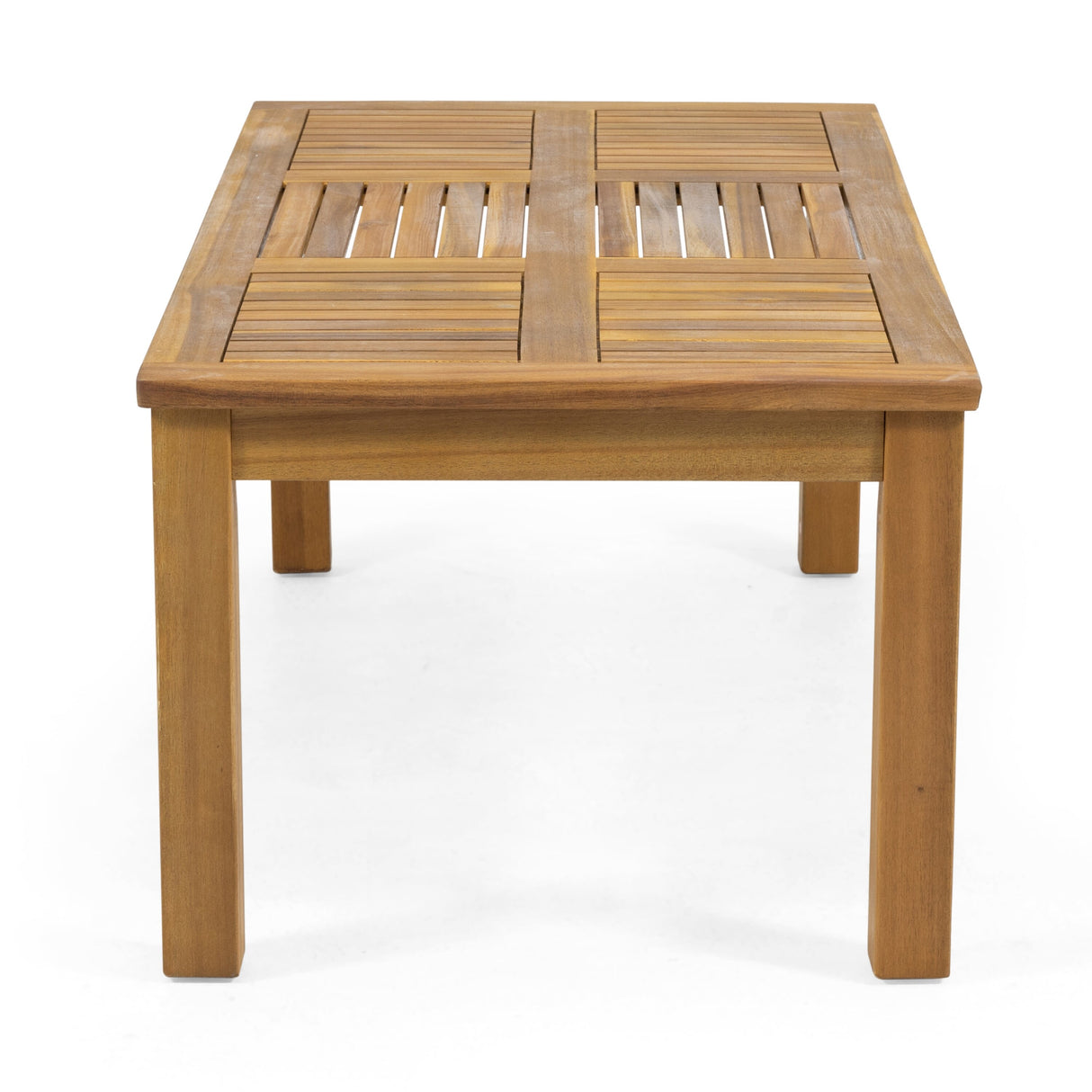 Joliet Acacia Wood and Wicker Outdoor Loveseat and Coffee Table Set by Christopher Knight Home