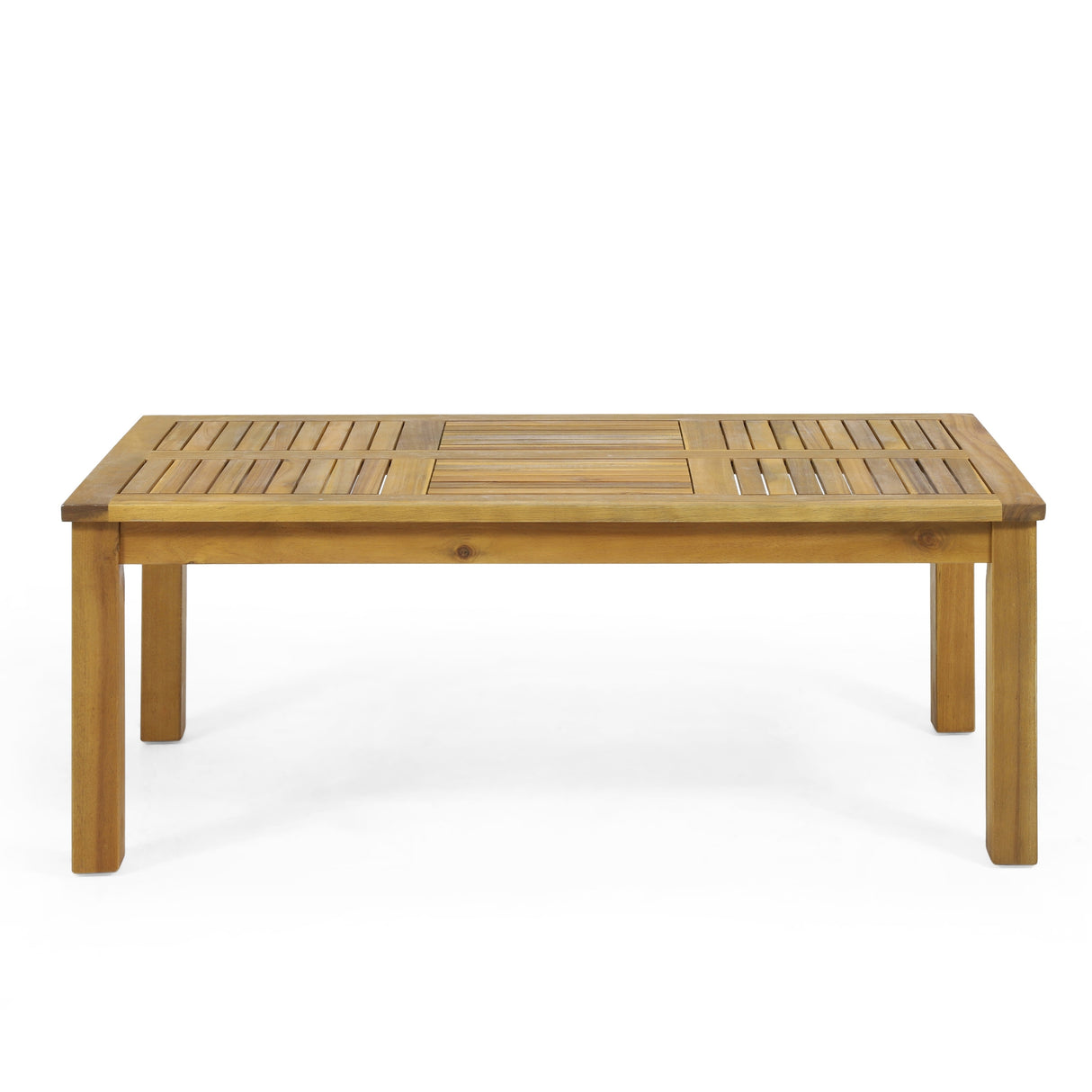 Joliet Acacia Wood and Wicker Outdoor Loveseat and Coffee Table Set by Christopher Knight Home