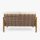 Joliet Acacia Wood and Wicker Outdoor Loveseat and Coffee Table Set by Christopher Knight Home