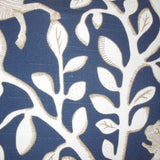 Jorja Foliage Feather and Down Filled Throw Pillow Blue