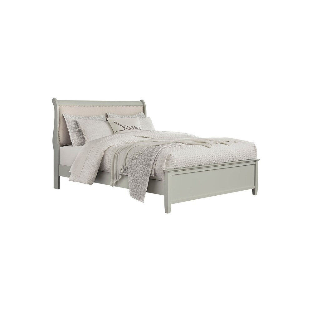 Jorstad King/California King Upholstered Headboard/Footboard - Gray