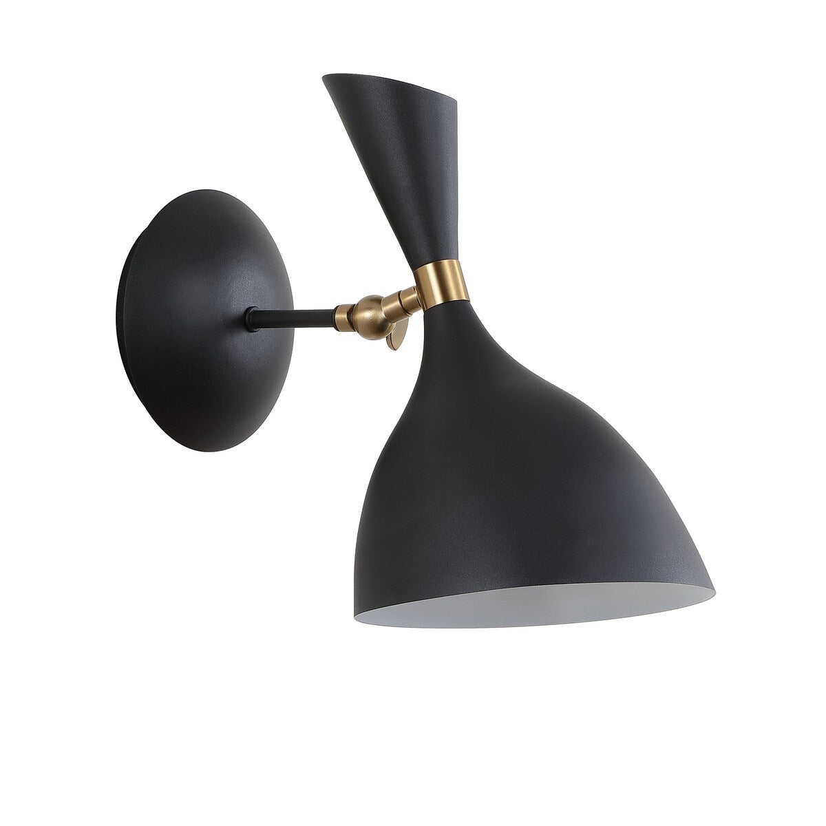 Josef 10" Iron Retro LED Wall Sconce, Black by JONATHAN Y - One