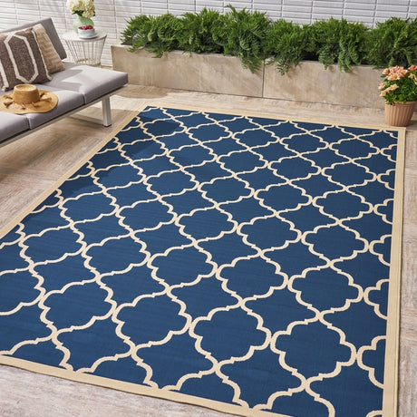 Joselyn Indoor/ Outdoor Geometric Area Rug by Christopher Knight Home