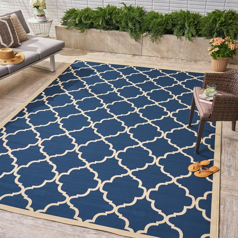 Joselyn Indoor/ Outdoor Geometric Area Rug by Christopher Knight Home