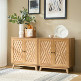 Joseph Midcentury 30"Tall 2 Door Accent Cabinet Set of 2 by HULALA HOME