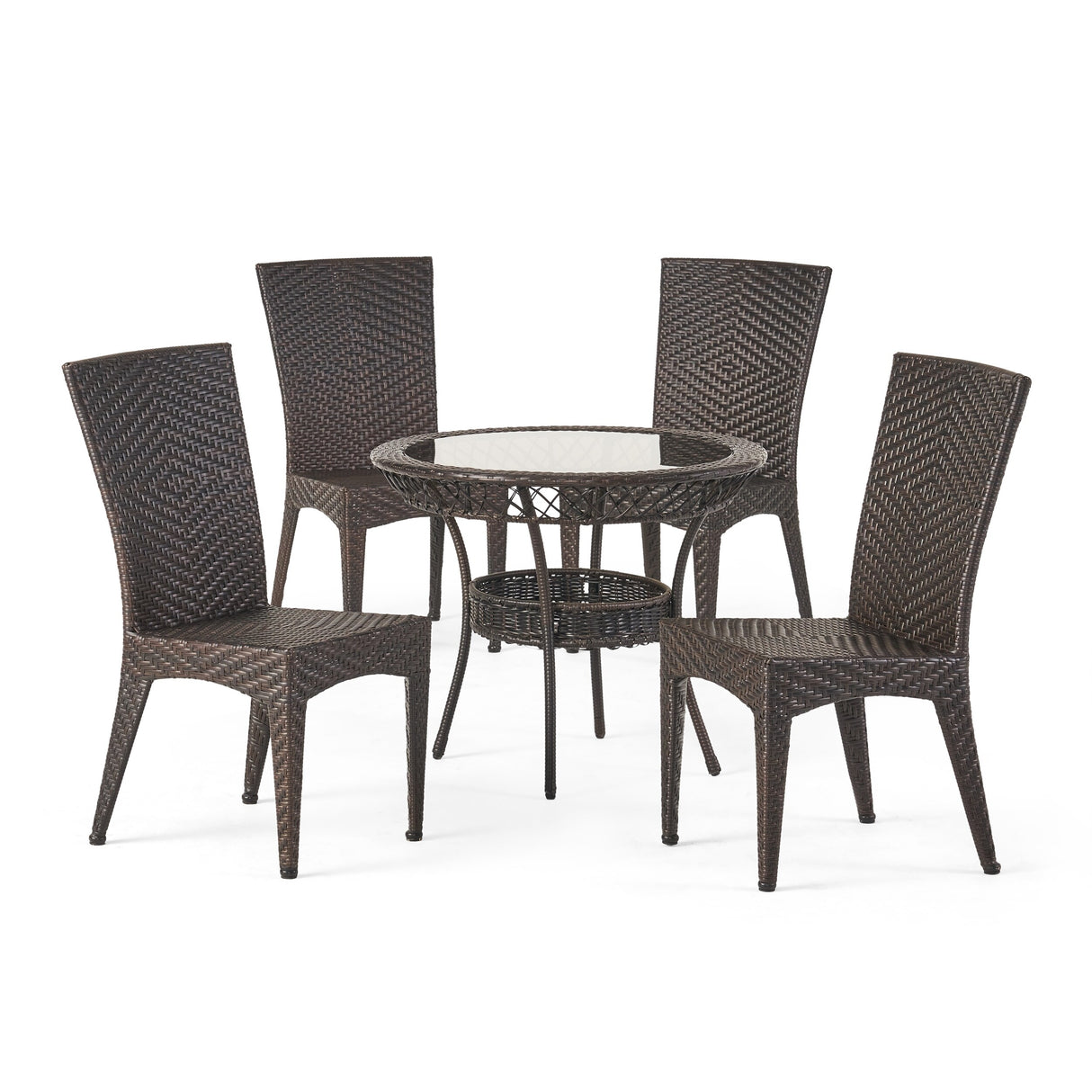 Josh Outdoor 5-piece Wicker Dining Set by Christopher Knight Home