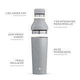JoyJolt Vacuum Insulated Stainless Steel Cocktail Protein Shaker - 20 oz