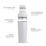 JoyJolt Vacuum Insulated Stainless Steel Cocktail Protein Shaker - 20 oz