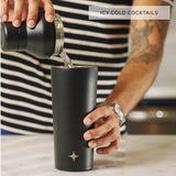 JoyJolt Vacuum Insulated Stainless Steel Cocktail Protein Shaker - 20 oz