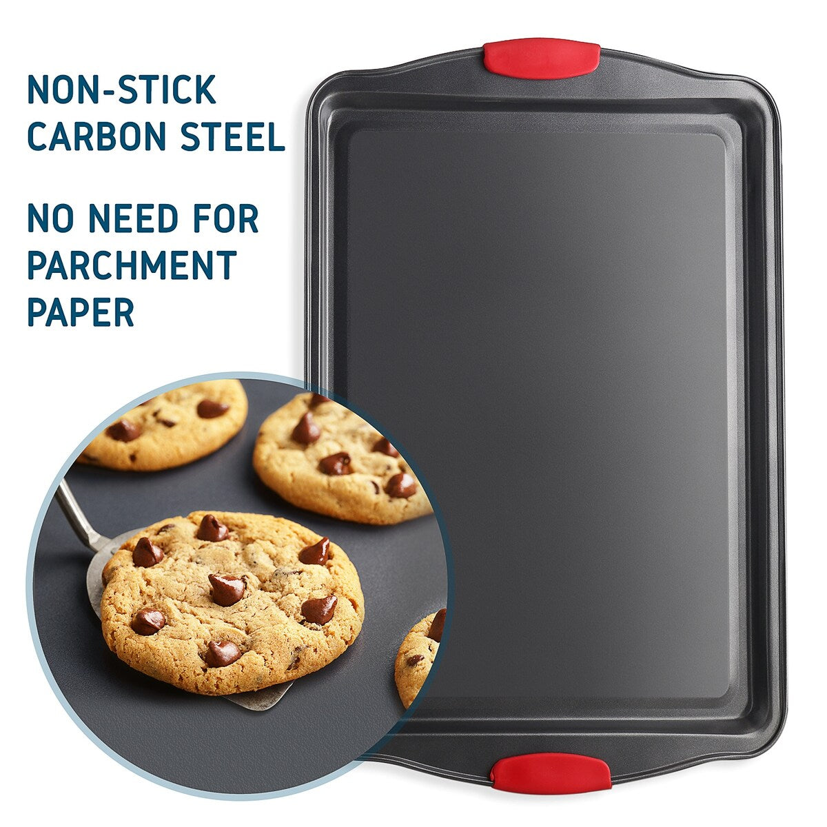 JoyTable Bakeware Set - Nonstick Bakeware Set With Silicone Handles & Utensils