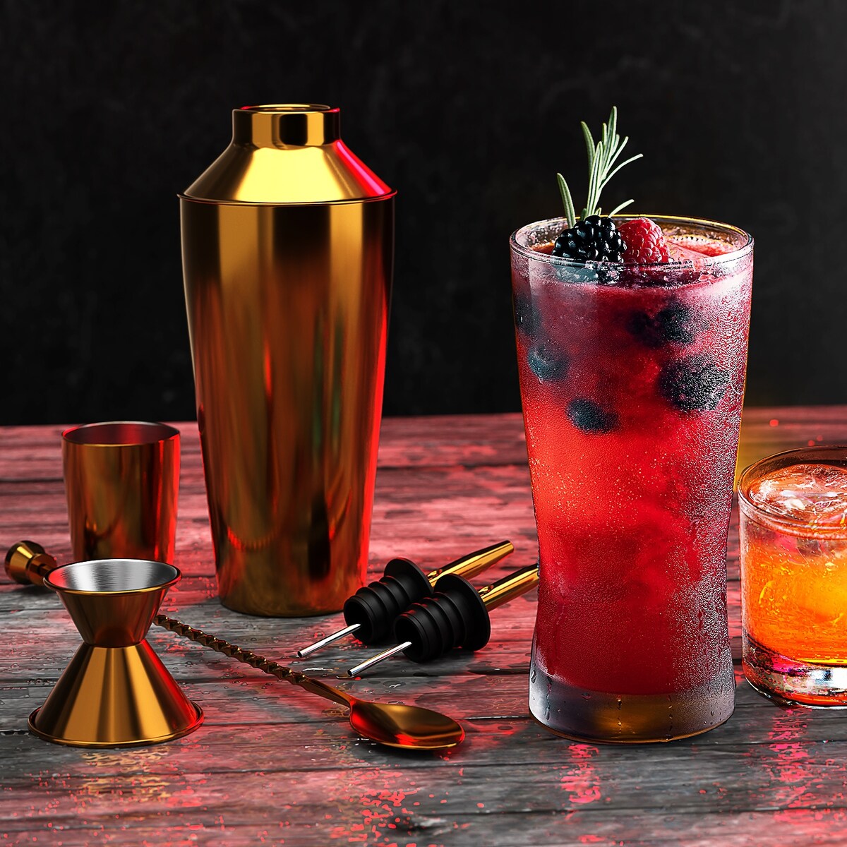 JoyTable Bartender Kit - Cocktail Set Kit - Bartender Drink Mixer Shaker Bar Tool Set